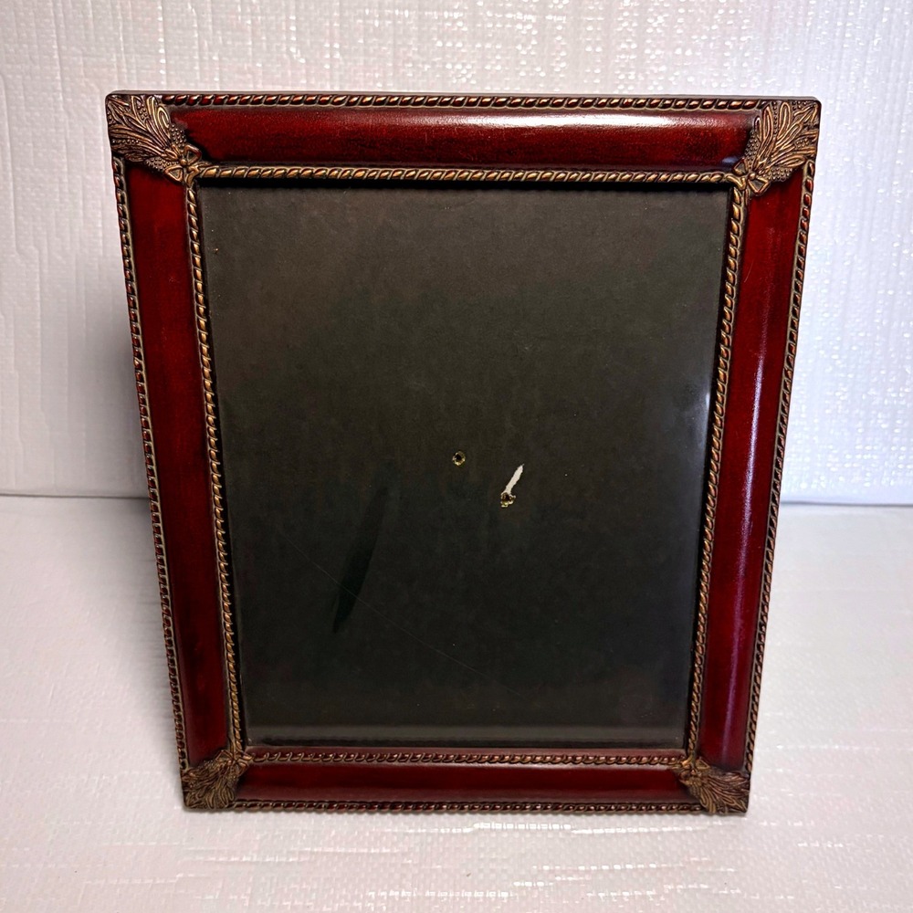 Traditional Mahogany and Gold Ornate 8x10 Tabletop Picture Frame Classic Decor
